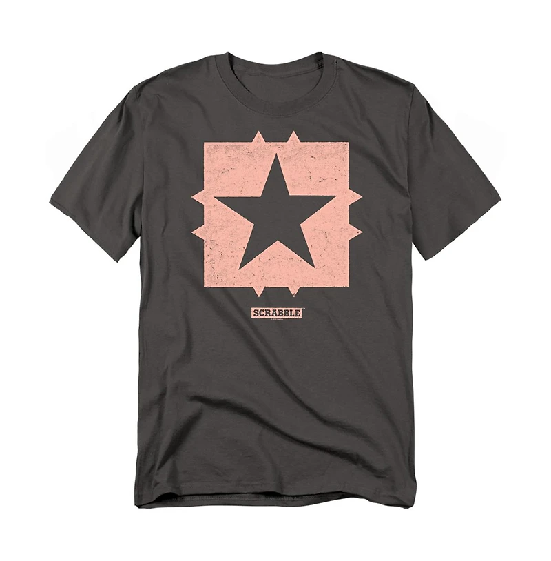 Logovision Men's Scrabble Middle Square Free Space T Shirt