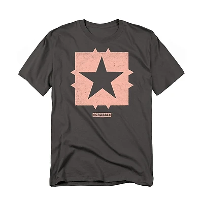 Logovision Men's Scrabble Middle Square Free Space T Shirt