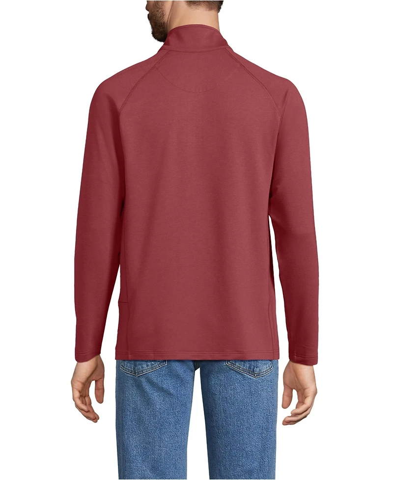 Lands' End Men's Long Sleeve Flex Performance Quarter Zip