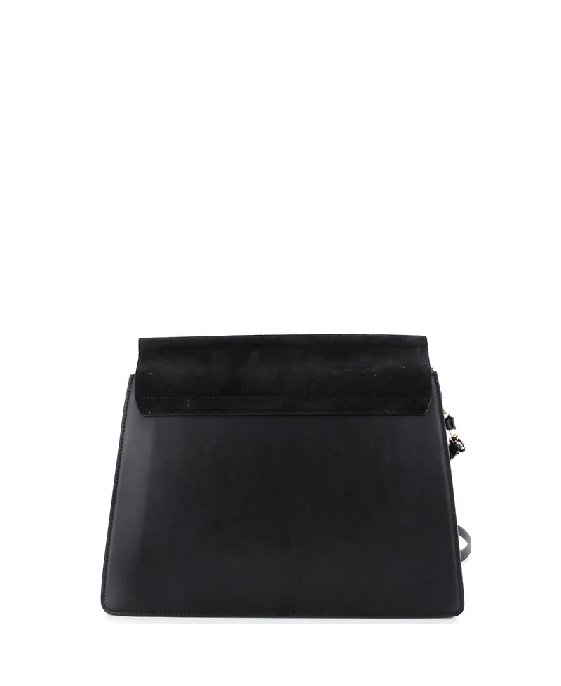 Pre-Owned Chloe Medium Faye Shoulder Bag Leather and Suede
