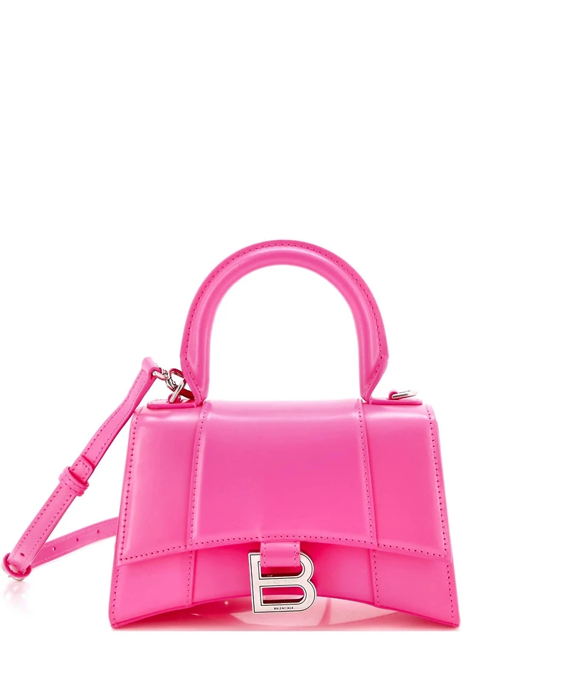 Pre-Owned Balenciaga Hourglass Top Handle Bag Leather