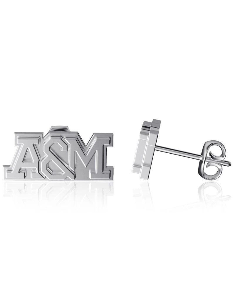 Dayna Designs Florida A M Rattlers Team Logo Silver Post Earrings