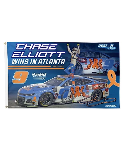 Wincraft Chase Elliott 2025 Quaker State 400 Race Win 3' x 5' One-Sided Deluxe Flag