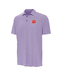Antigua Men's Purple Clemson Tigers Twine Polo Shirt