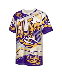 Outerstuff Big Boys and Girls Cream Lsu Tigers Make Noise T-Shirt