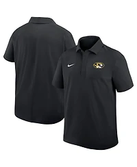 Nike Men's Black Missouri Tigers Woven Dri-fit Polo Shirt