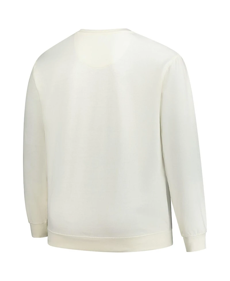 Profile Men's Cream Green Bay Packers Big Tall Fleece Sweatshirt