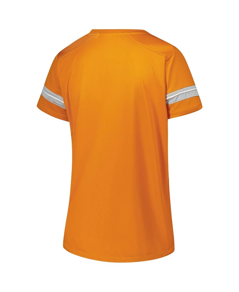 Fanatics Women's Tennessee Orange Volunteers Plus Overtime Readiness Lace-Up T-Shirt