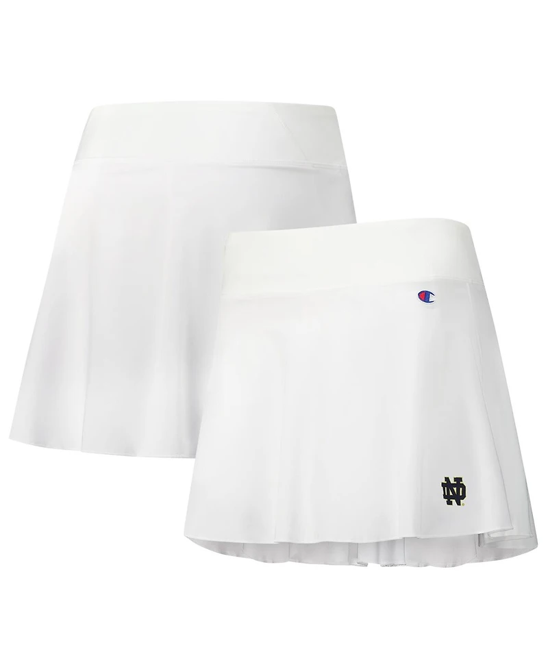 Champion Women's White Notre Dame Fighting Irish Tailgate Soft Touch Skort