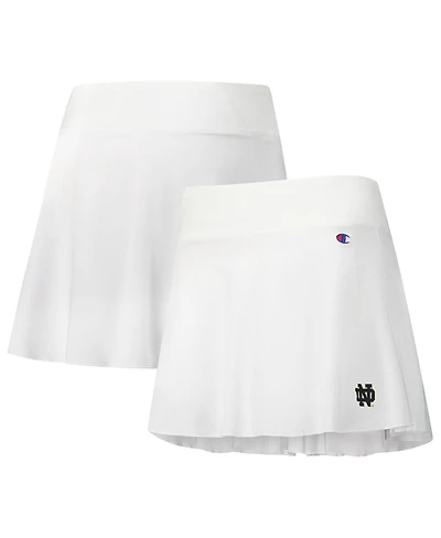 Champion Women's White Notre Dame Fighting Irish Tailgate Soft Touch Skort