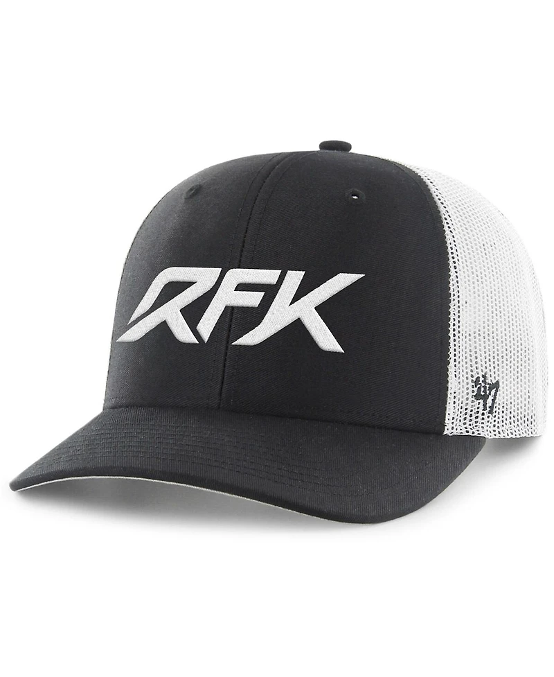 '47 Brand Men's Black/White Roush Fenway Keselowski Racing Trucker Adjustable Hat