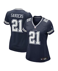 Nike Women's Deion Sanders Navy Dallas Cowboys Team Retired Player Game Jersey