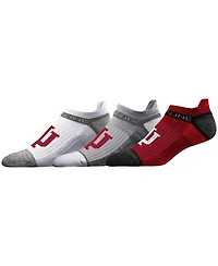 Stride line Men's and Women's Indiana Hoosiers Premium Low 3-Pack Ankle Socks Set