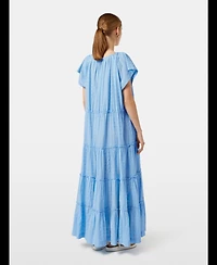 Scotch & Soda Tiered Broderie Maxi Dress