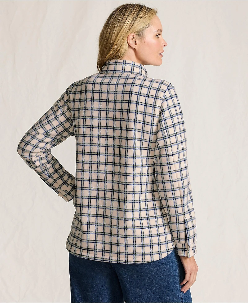Lands' End Plus Print Anyweather Fleece Shirt Jacket