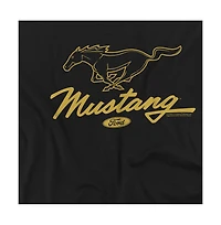 Logovision Men's Ford Mustang Pony Script T Shirt