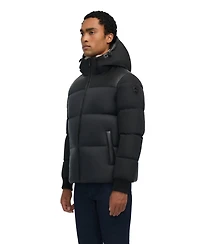 Pajar Men's Rigel Mixed Media Faux Shearling Puffer with Removable Hood