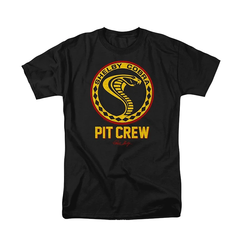 Logovision Men's Shelby Vintage Pit Crew Badge T Shirt