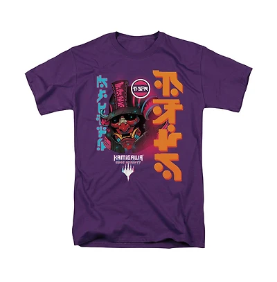 Logovision Men's Magic The Gathering Neon Dynasty Kanji Mask T Shirt