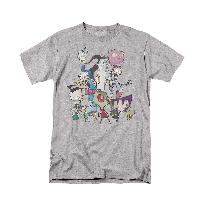 Logovision Men's Invader Zim Group Shot T Shirt