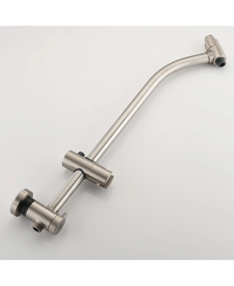 Rainsken High Pressure 48-Settings Shower Head with Handheld Shower, Adjustable Height Slide Bar Dual Shower Head Combo Set