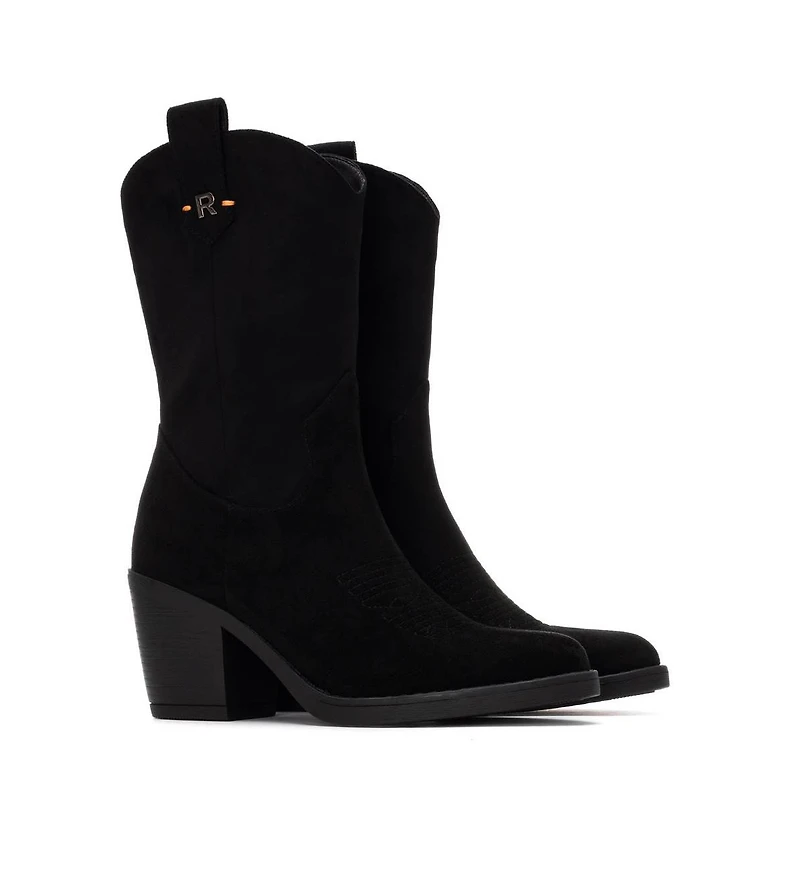 Women's Italian Western Suede Booties Refresh Collection By Xti