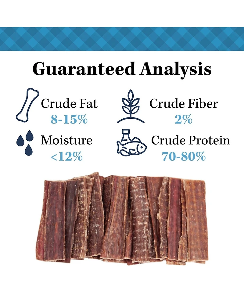 Country Living 6" Gullet Flats Dog Treats – 20 Count Bag – All-Natural