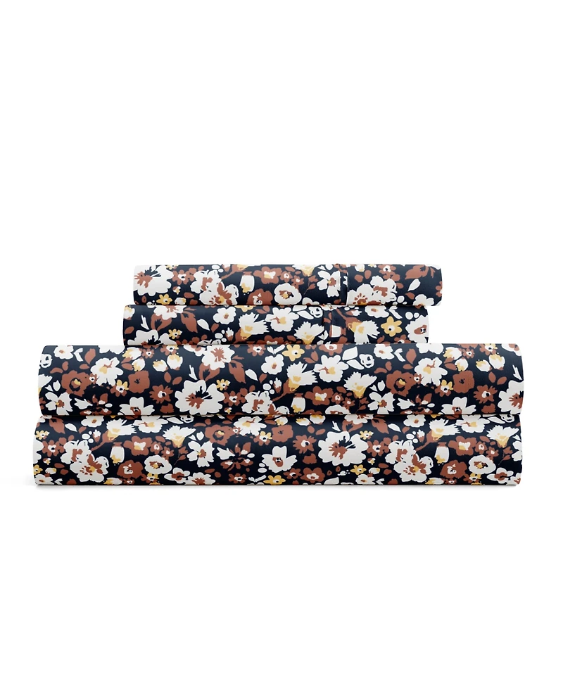 ienjoy Home Delicate Blossoms 4-p.c. Sheet Set