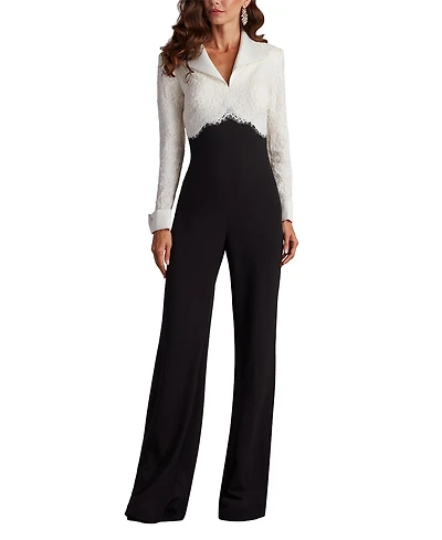 Tadashi Shoji Women's Deacon Collar Jumpsuit