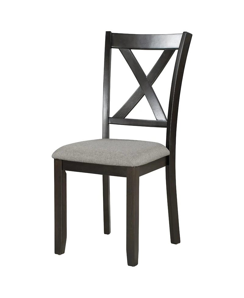 Casainc 6 Piece Wooden Dining Table Set with 4 Fabric Chairs and Bench for Kitchen or