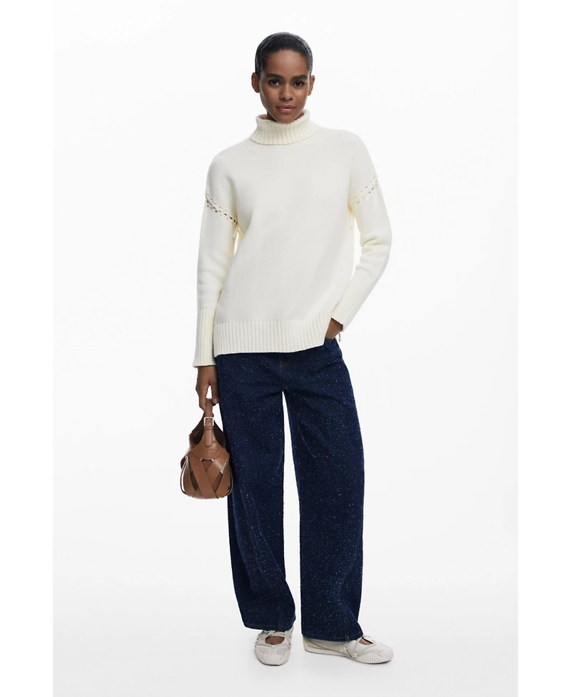 Desigual Women's Long sweater with bows