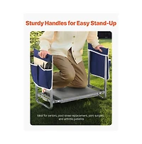 Slickblue Garden Kneeler, 2-in-1 Folding Heavy Duty Garden Stool & Bench