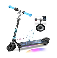 Kids' Electric Scooter with Led Display, 150W High-Power Motor, Dual Brake System