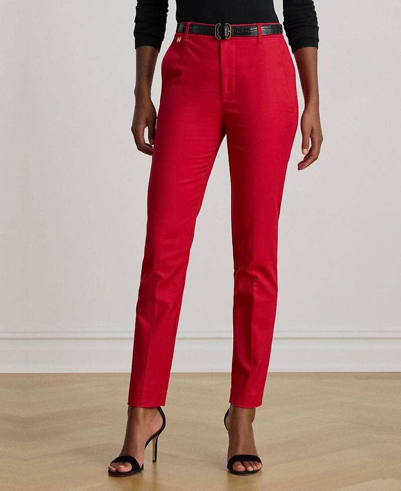 Lauren Ralph Double-Faced Stretch Cotton Pant