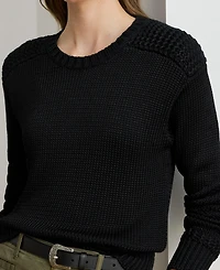 Lauren Ralph Women's Crewneck Shimmer Sweater