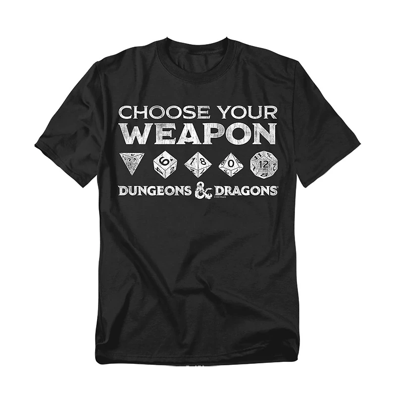 Logovision Men's Dungeons & Dragons Choose Your Weapon T Shirt