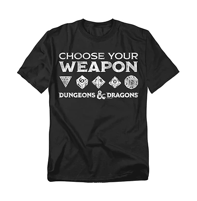 Logovision Men's Dungeons & Dragons Choose Your Weapon T Shirt