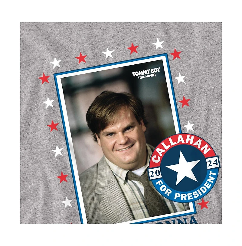 Logovision Men's Tommy Boy Callahan for President 2024 T Shirt