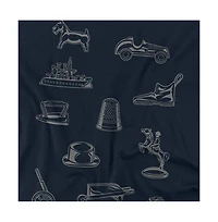 Logovision Men's Monopoly Monochrome Icons T Shirt