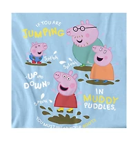 Logovision Men's Peppa Pig Family Muddy Puddles T Shirt