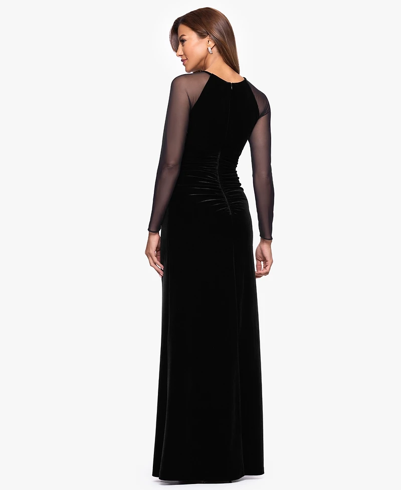 Betsy and Adam Women's Long Keyhole Neck Dress