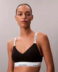 Calvin Klein Women's Icon Cotton Lightly Lined Full Coverage Bralette QF8504