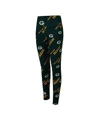 Concepts Sport Women's Green Bay Packers Mosaic Allover Print Leggings