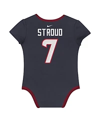 Nike Baby Boys and Girls 3-pack C.j. Stroud Houston Texans Name Number Bodysuit Set