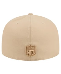 New Era Men's Light Beige Kansas City Chiefs Color Pack A-Frame 59FIFTY Fitted Hat
