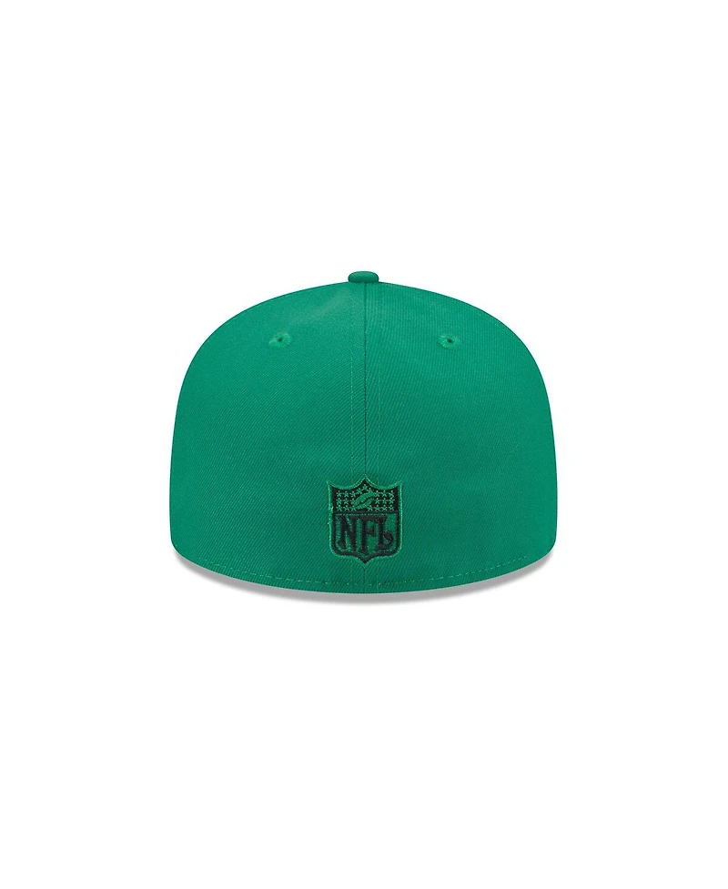 New Era Men's Kelly Green/Black Philadelphia Eagles Break 59FIFTY Fitted Hat