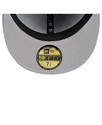 New Era Men's Royal Indianapolis Colts Throwback Oversized 59FIFTY Fitted Hat