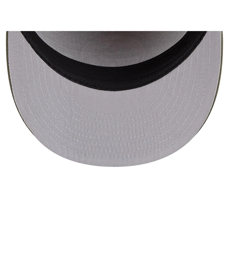 New Era Men's Olive/Brown Pittsburgh Steelers Two-Tone Color Pack Split Panel 59FIFTY Fitted Hat