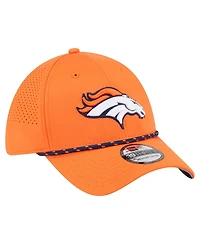 New Era Men's Orange Denver Broncos Perforated 39THIRTY Flex Hat