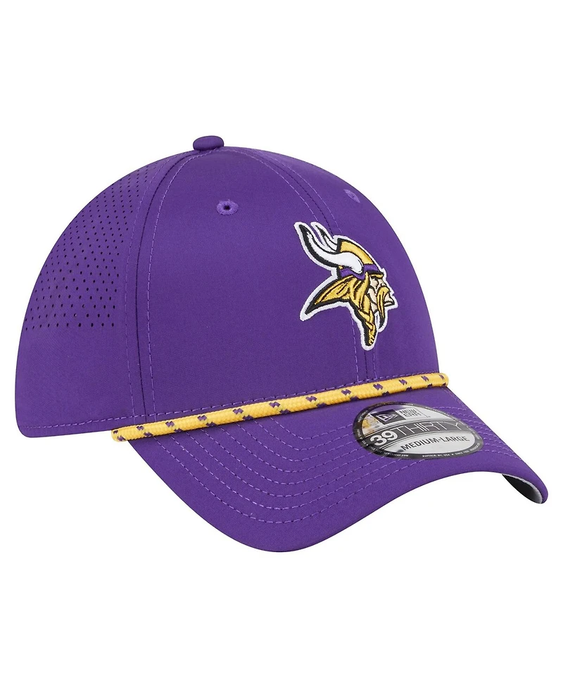 New Era Men's Purple Minnesota Vikings Perforated 39THIRTY Flex Hat
